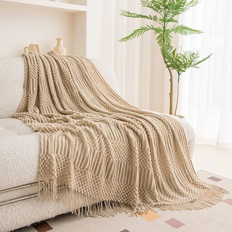 Gemütliche Strickdecke