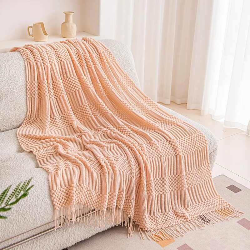 Gemütliche Strickdecke