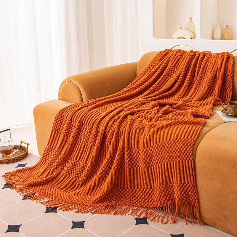 Gemütliche Strickdecke