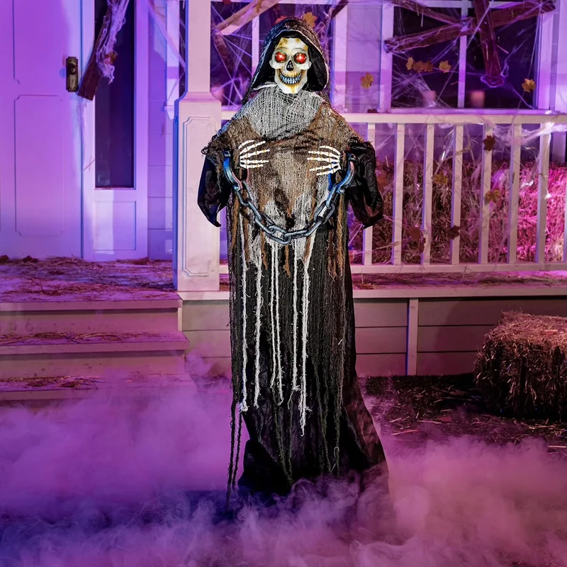 Halloween Animatronic Sensenmann Dekoration Outdoor Deko