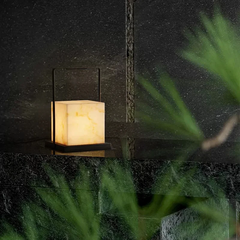 Moderne Alabaster Tischlampe