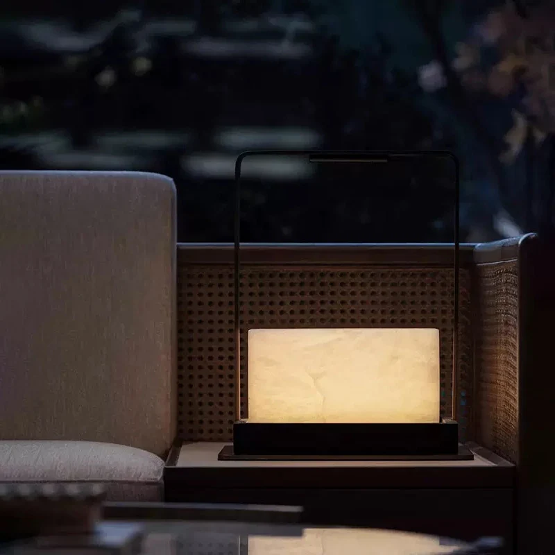 Moderne Alabaster Tischlampe