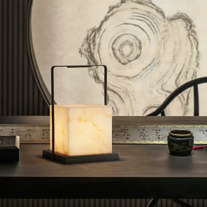 Moderne Alabaster Tischlampe