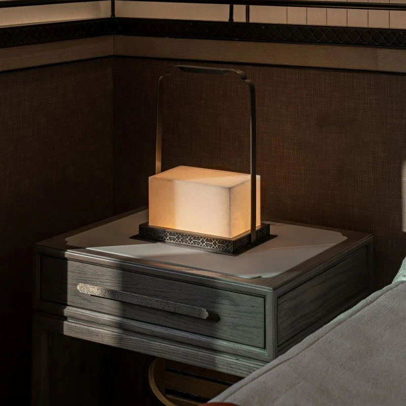 Moderne Alabaster Tischlampe