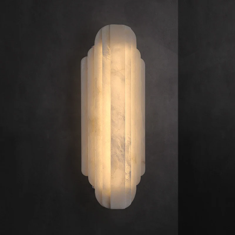 Elegante Steinwand-Lampe