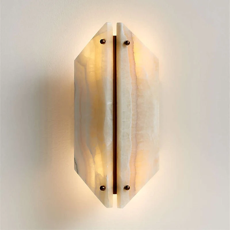 Elegante Steinwand-Lampe