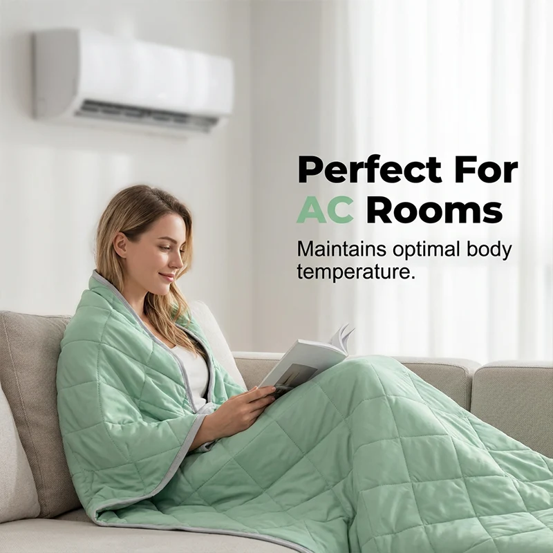🛏️ 50% RABATT! ⏰ Leichte kühle Sommerdecke – Atmungsaktiv & feuchtigkeitsableitend | weich, leicht & maschinenwaschbar ❄️🌙