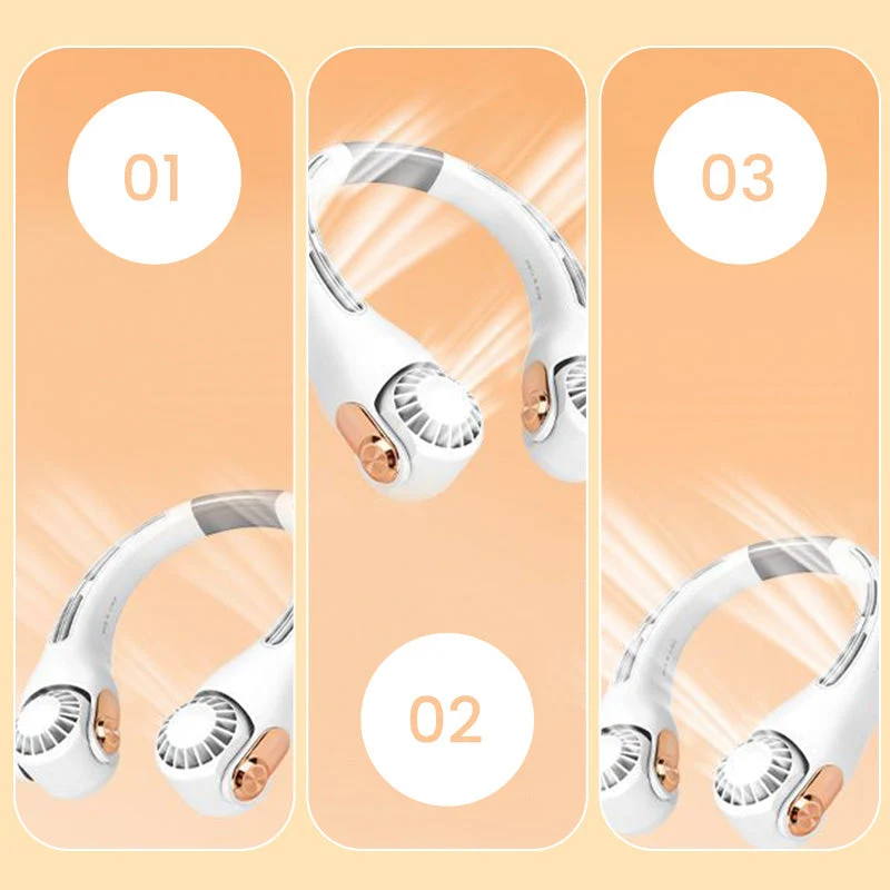 🏆Über 50.000 verkauft!💞 50 % RABATT! 🏖️ ChillGo™ 🍃 Hals-Klimaanlage – Ultra-leise, 360° drehbar, 3 Stufen. Freihändiges Kühlen, langer Akku. Der unverzichtbare Begleiter für den Sommer! 😎🌬️