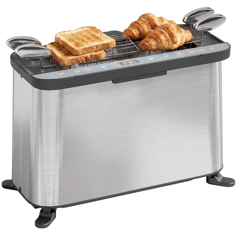 3-in-1 Mini Oven 4.9L with Long-Slot Toaster & Grill, Stainless Steel, 1700W