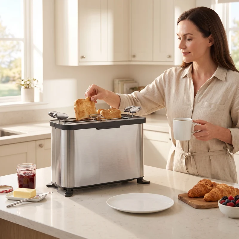 3-in-1 Mini Oven 4.9L with Long-Slot Toaster & Grill, Stainless Steel, 1700W