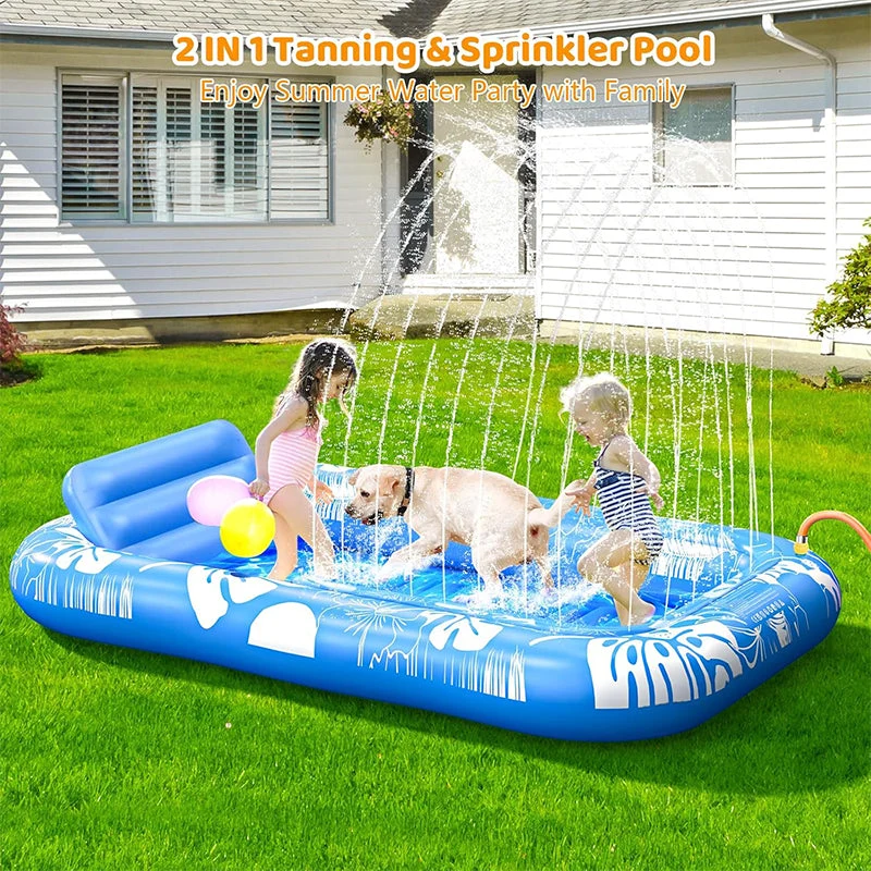 🏊 50% RABATT! 🥳 Aufblasbare Bräu-Liege – Automatische Sprühkühlung & abnehmbares Kissen – Getränkehalter & Sicherheitsgriffe – perfekt für Garten, Pool oder Strand – ideal für zwei Erwachsene 💦