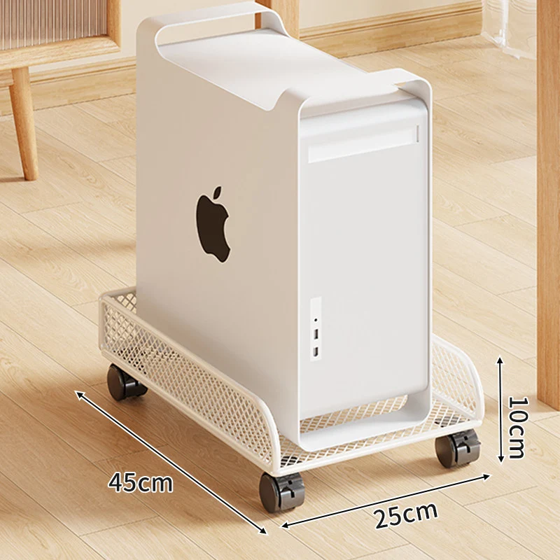 Rolling Mesh CPU Tower Stand mit verriegelbaren Rollen