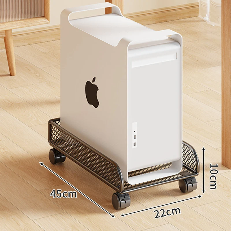 Rolling Mesh CPU Tower Stand mit verriegelbaren Rollen