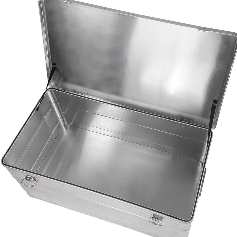Aluboxen 3er Set 45 90 140 Liter Alukisten Transportboxen Stapelboxen