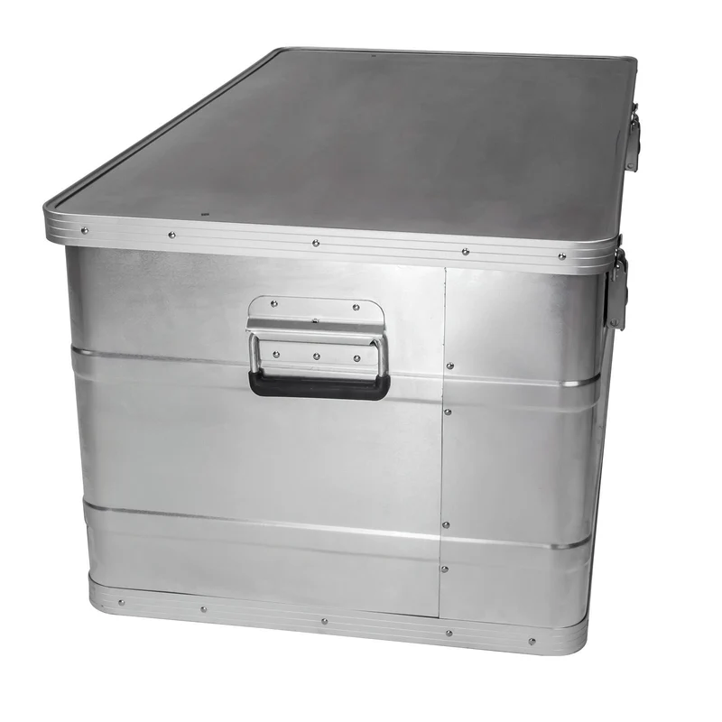 Aluboxen 3er Set 45 90 140 Liter Alukisten Transportboxen Stapelboxen