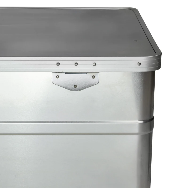 Aluboxen 3er Set 45 90 140 Liter Alukisten Transportboxen Stapelboxen
