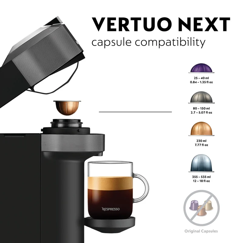 DeLonghi VertuoNext Nespresso Kaffeemaschine - Grau | ENV120.GY