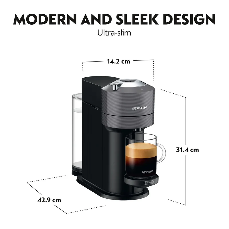 DeLonghi VertuoNext Nespresso Kaffeemaschine - Grau | ENV120.GY