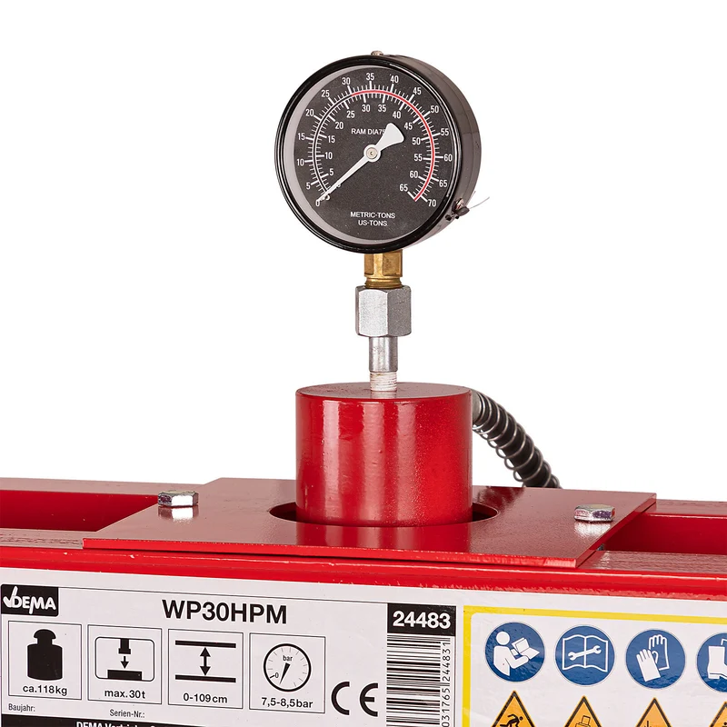 Werkstattpresse Lagerpresse 30t Manometer Hydraulikpresse Rahmenpresse