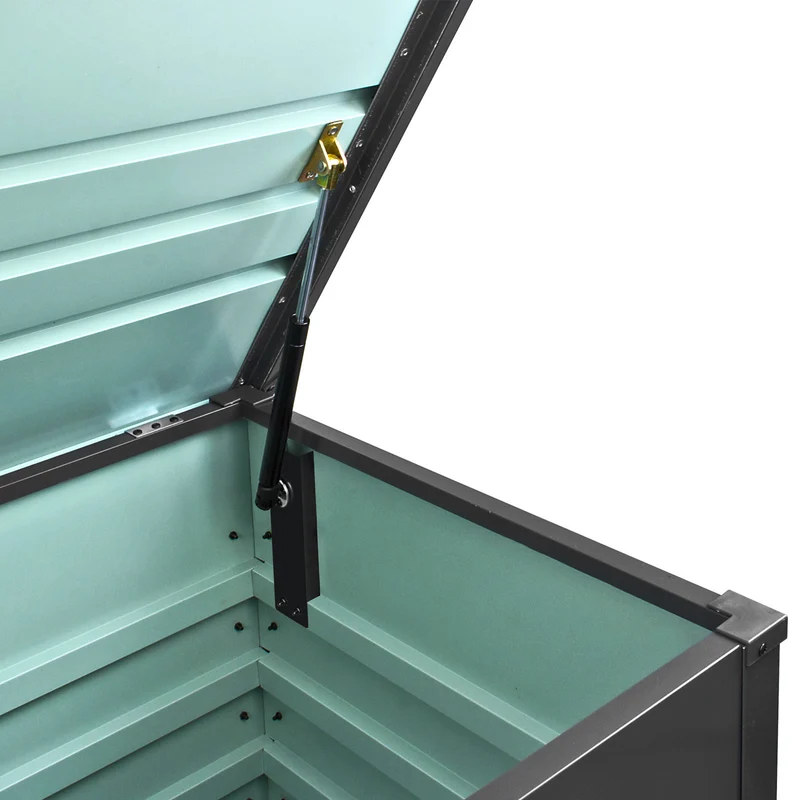 Gerätebox Aufbewahrungsbox Stahlblech 100x62x64 cm 270 L Anthrazit