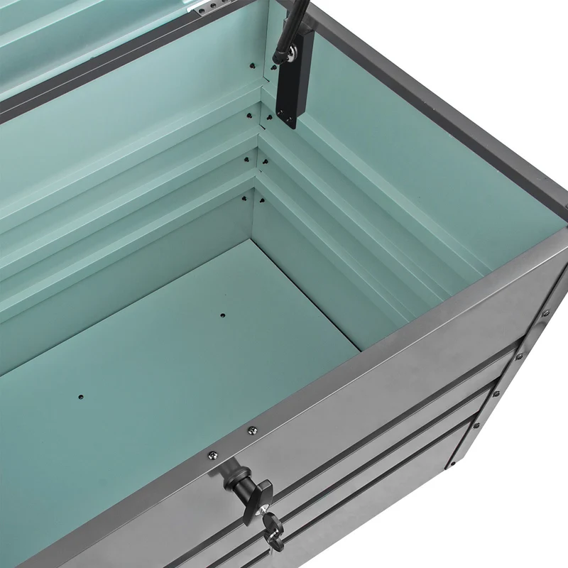 Gerätebox Aufbewahrungsbox Stahlblech 100x62x64 cm 270 L Anthrazit