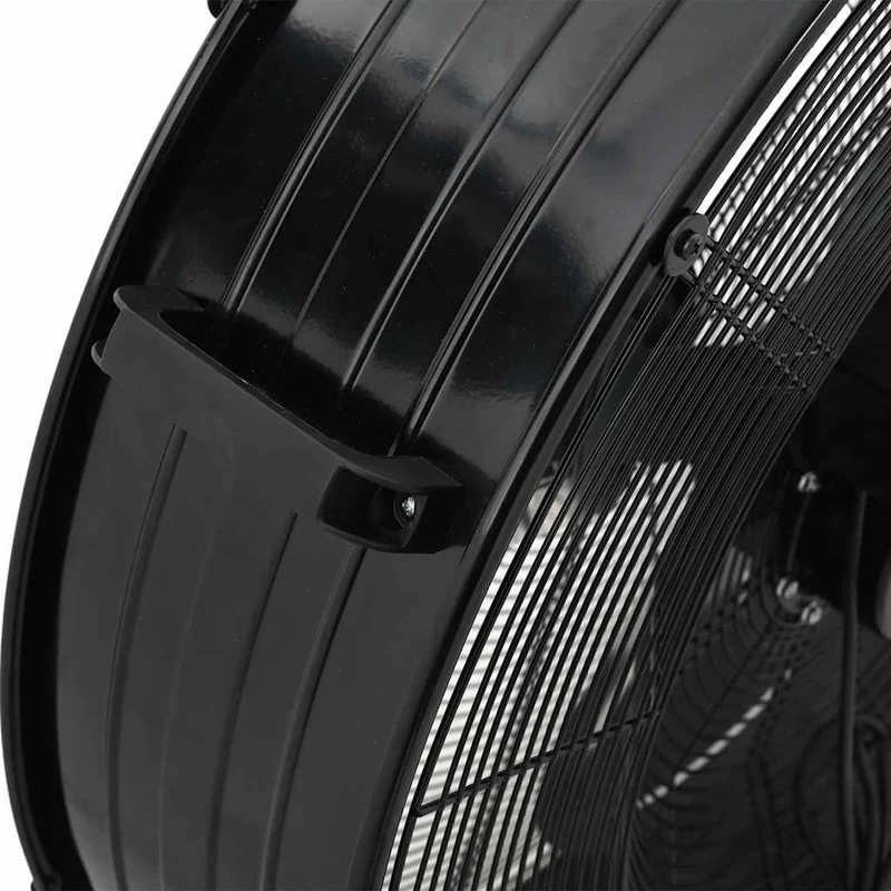 Trommelventilator Industriell 77 cm 187 W Standventilator Rollen 3 Stufen