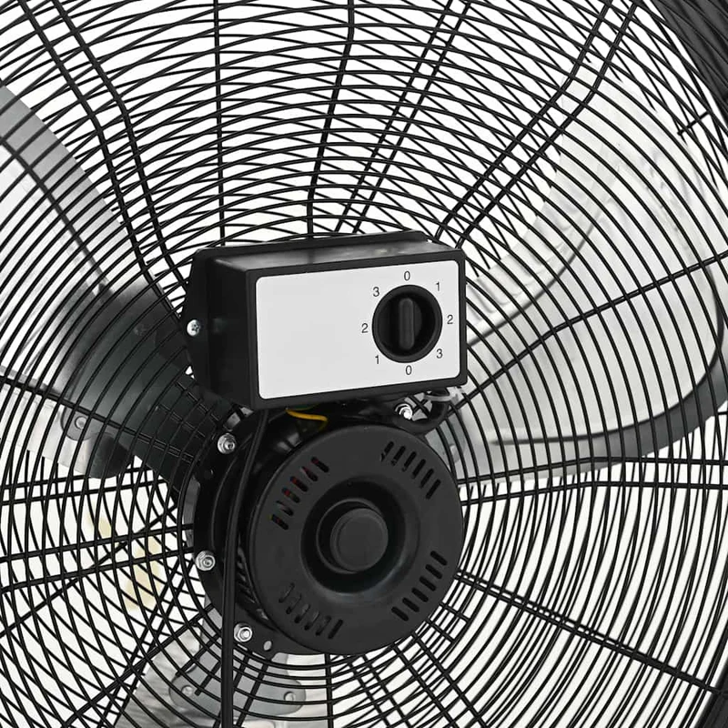 Trommelventilator Industriell 77 cm 187 W Standventilator Rollen 3 Stufen