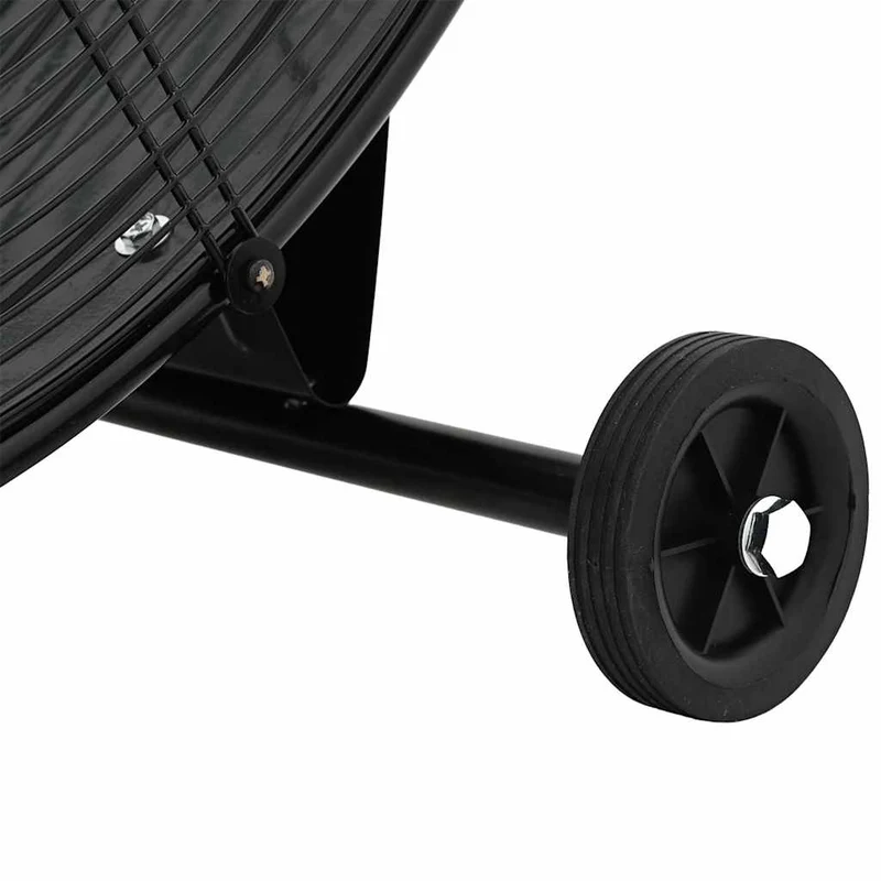 Trommelventilator Industriell 77 cm 187 W Standventilator Rollen 3 Stufen