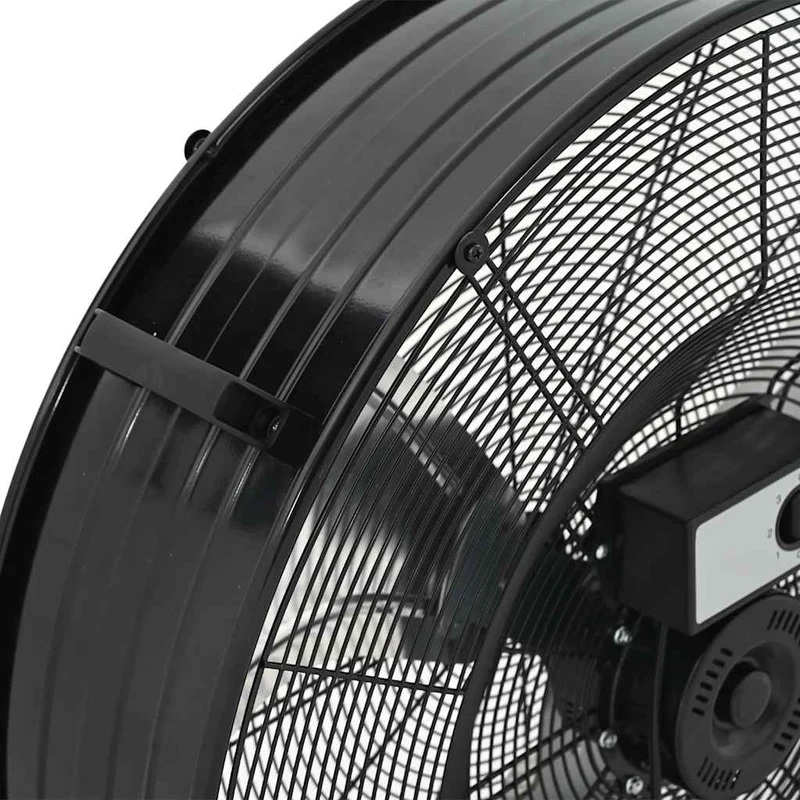 Trommelventilator Industriell 77 cm 187 W Standventilator Rollen 3 Stufen