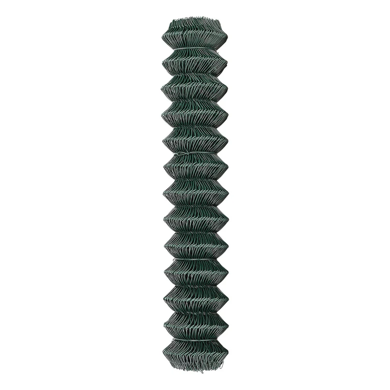 Maschendrahtzaun 125 cm Höhe 25 m Länge Grün Verzinkt 60x60 mm Gartenzaun