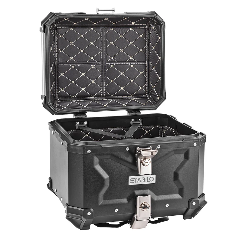 Motorradkoffer 45L Aluminium Topcase Helmkoffer Koffer
