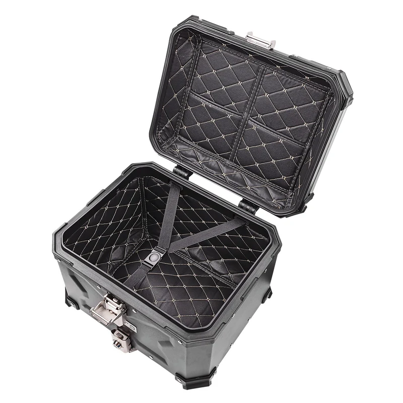 Motorradkoffer 45L Aluminium Topcase Helmkoffer Koffer