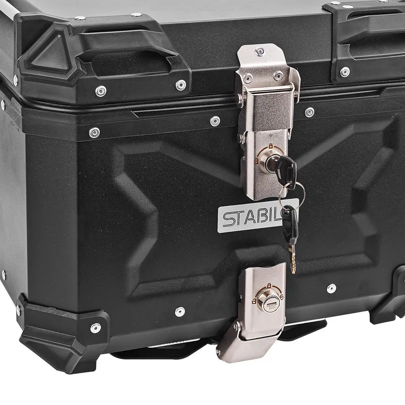 Motorradkoffer 45L Aluminium Topcase Helmkoffer Koffer