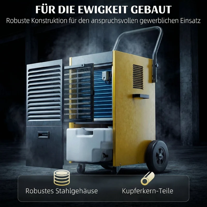 Luftentfeuchter Bautrockner 70L Tag 100m² 24h Timer LED Display