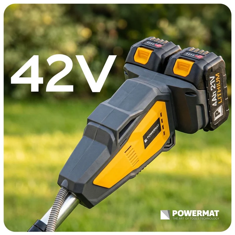 Akku Freischneider Motorsense Rasentrimmer Brushless 42V 2x4Ah 380mm