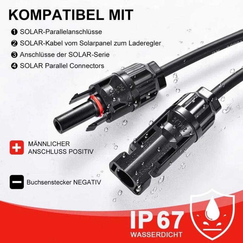 200W 12V Solarpanel Set Monokristallin Laderegler Kabel