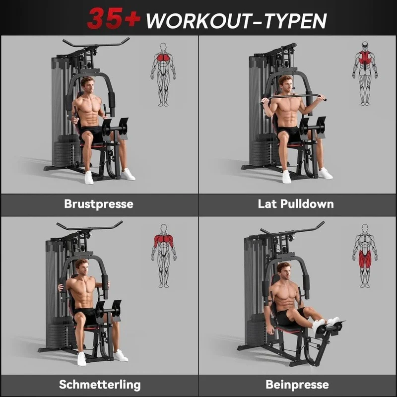 Kraftstation Multifunktion Fitnessstation Heimtraining