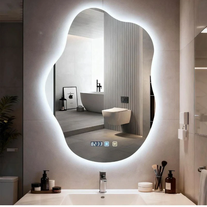 Badspiegel LED Beleuchtung Wandspiegel Touch Beschlagfrei Heizung