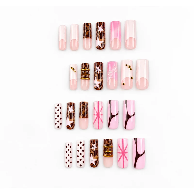 Dekoratives Florales Nagelkunst Set
