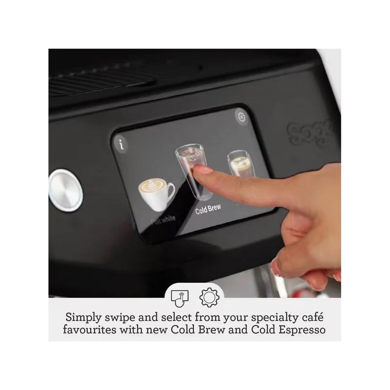 Sage Oracle Jet Automatic Bean to Cup Kaffeemaschine - Schwarz Truffle | SES985BTR4GUK1