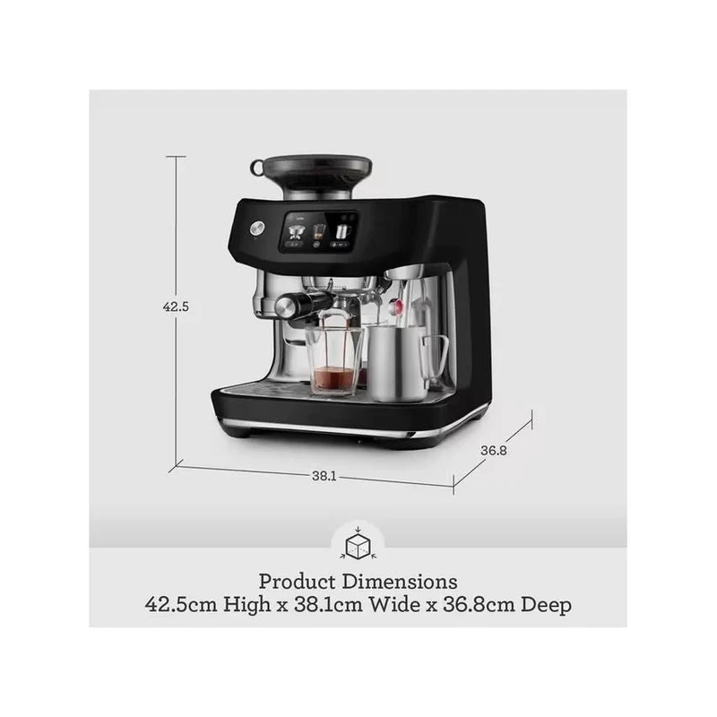 Sage Oracle Jet Automatic Bean to Cup Kaffeemaschine - Schwarz Truffle | SES985BTR4GUK1