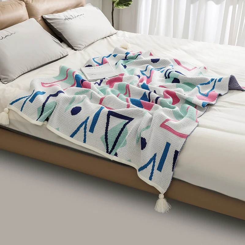 Geometrische Gewebte Wurfdecke
