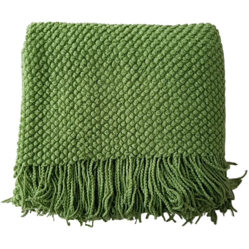 Gemütliche gestrickte Decke