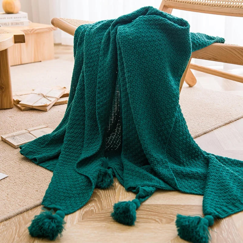 Gemütliche Strickdecke
