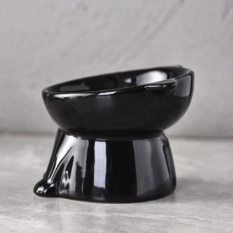 🐱 Erhöhter Kunststoff-Fressnapf für Katzen 🥣 Ergonomisches Design für Komfort beim Fressen