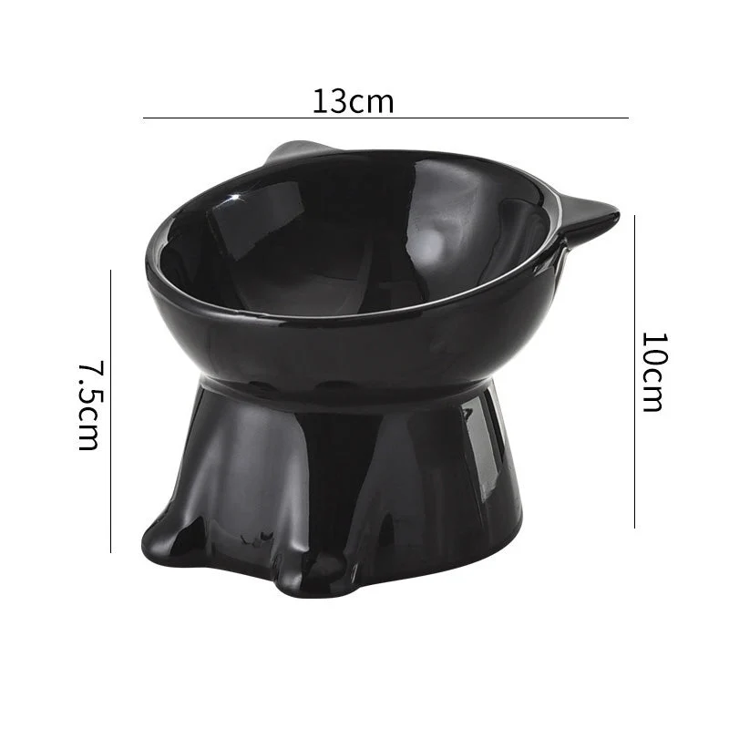 🐱 Erhöhter Kunststoff-Fressnapf für Katzen 🥣 Ergonomisches Design für Komfort beim Fressen
