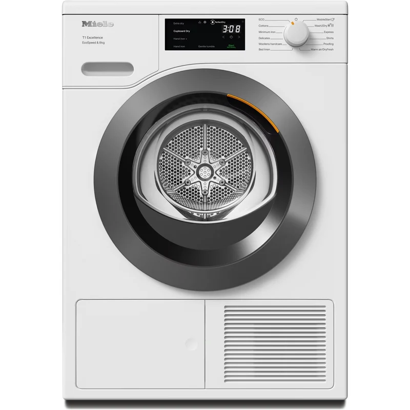 Miele T1 EcoSpeed 8KG freistehend Heat Pump Wäschetrockner - Lotus Weiß | TEC645