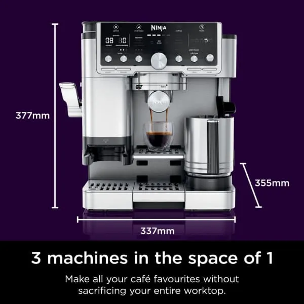 Ninja Luxe Café Pro Kaffeemaschine - Schwarz & Edelstahl | ES701UK