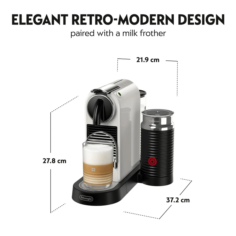 DeLonghi Citiz Nespresso Kaffeemaschine - Weiß | EN267.WAE