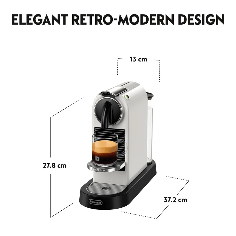 DeLonghi Citiz Nespresso Kaffeemaschine - Weiß | EN167.W